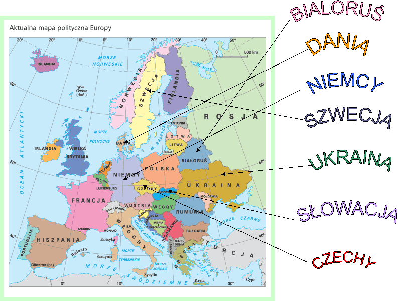 DANIA,BIALORU,UKRAINA,NIEMCY,CZECHY,SZWECJA,SOWACJA